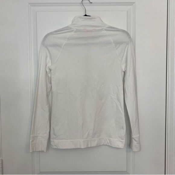 Lilly Pulitzer Skipper White Solid Popover XXS Palm Tree Half Zip Pullover - Picture 4 of 10